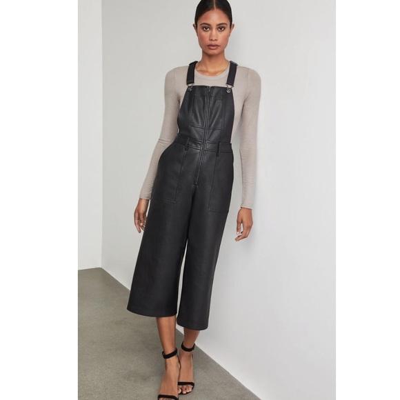 BCBGMaxAzria Pants - Bcbgmaxazria Jamee Faux Leather Jumpsuit